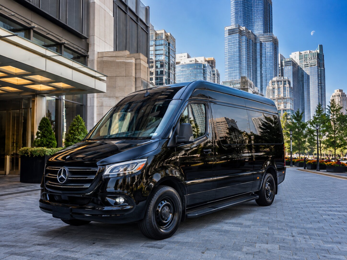 Executive Mercedes Sprinter van in Chicago — On Time Limo
