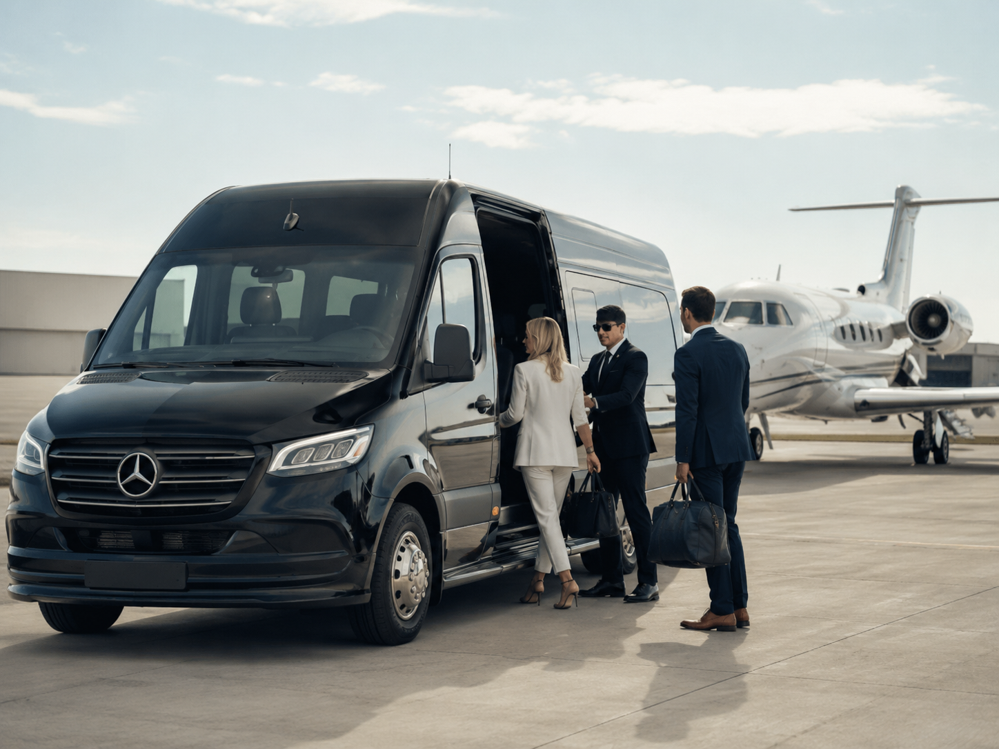 airport group pickup Group airport pickup by Sprinter van for a Milwaukee to O’Hare ride