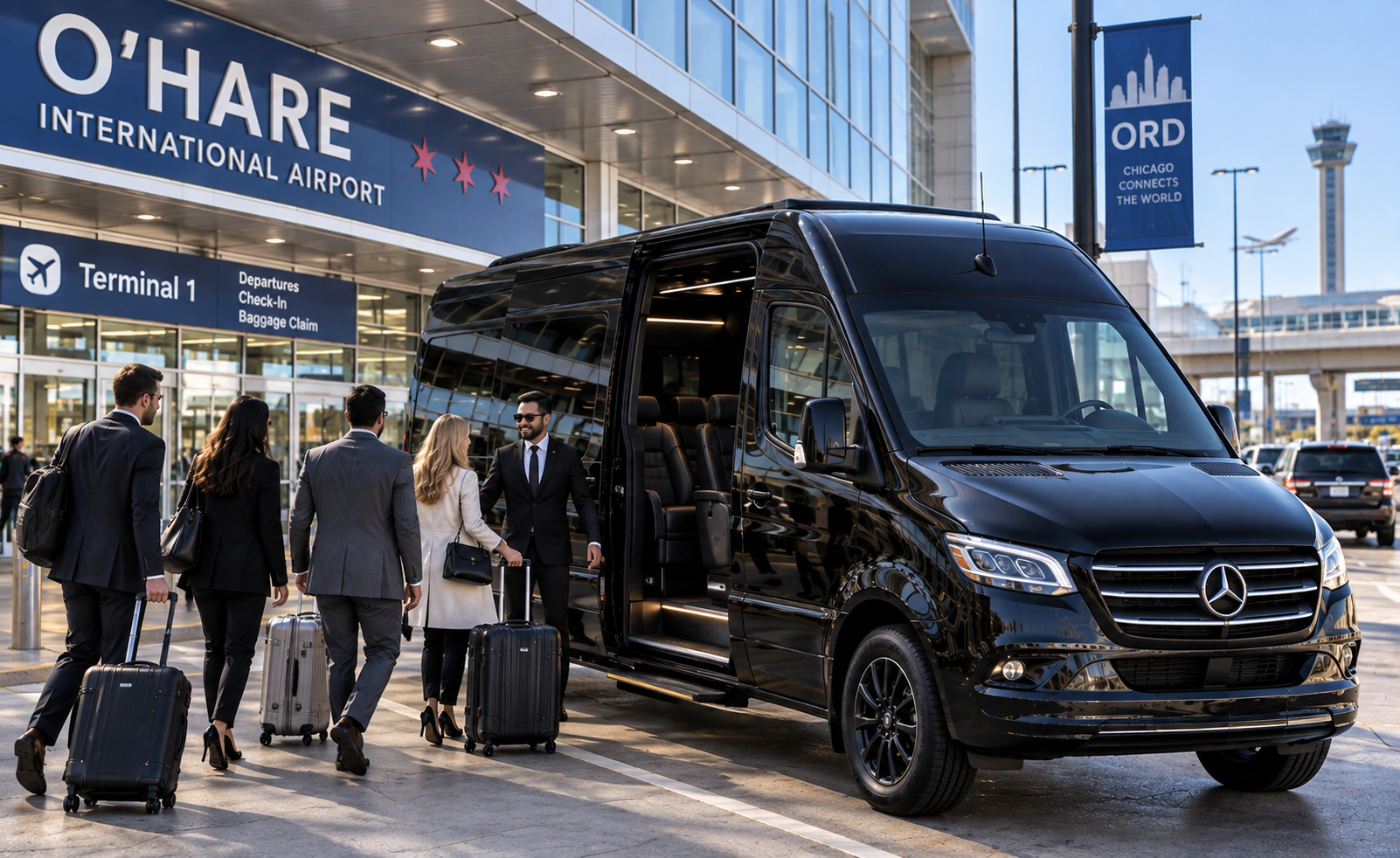 group transportation from ohare airport