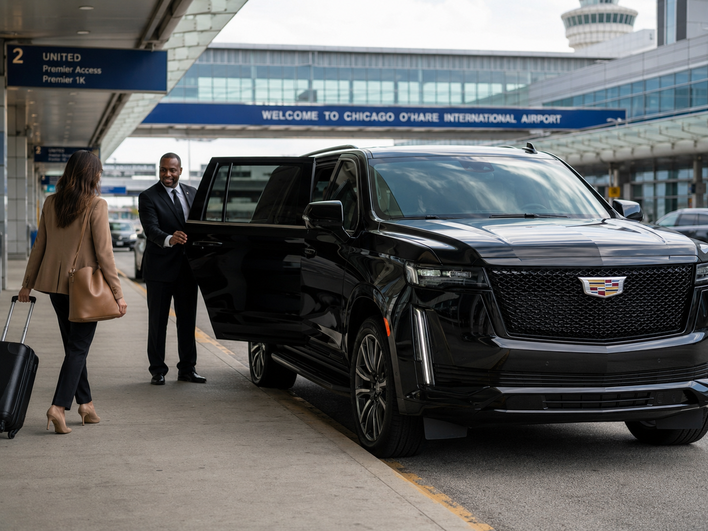 ohare limo service Milwaukee to O’Hare limo — luxury black car for airport transfers to Chicago O’Hare